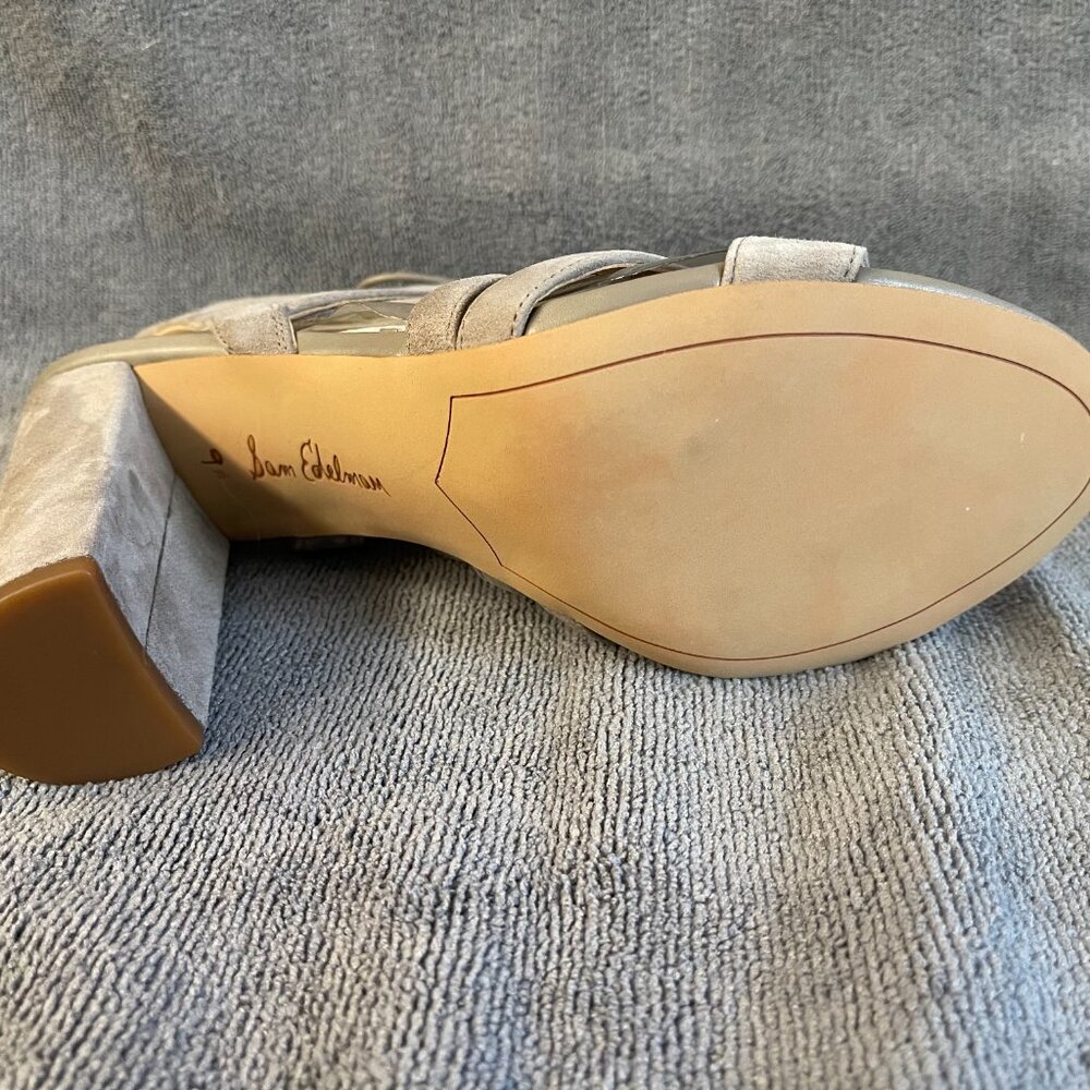 Sam Edelman Yardley Lace Up Sandals Womens Size 9.5 Putty Suede - NIB! - Picture 8 of 10